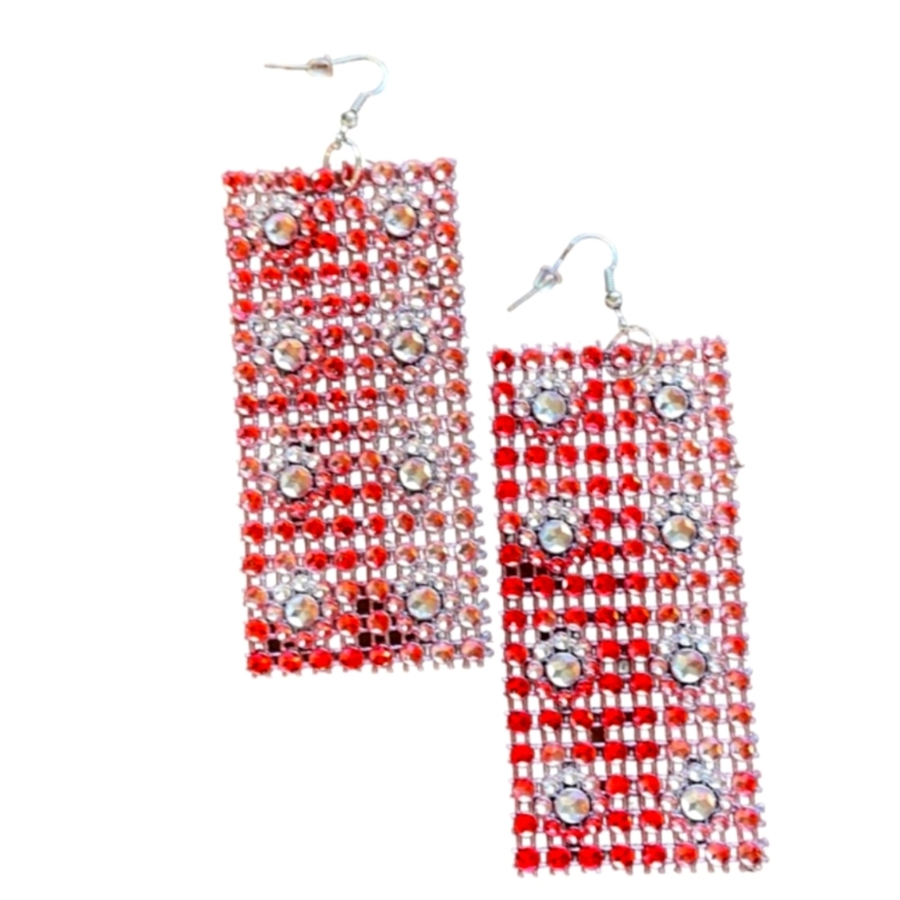 Beaded dangle earrings multiple colors
